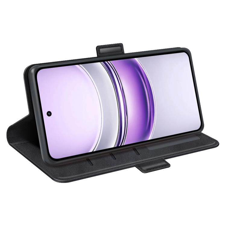 For Realme 14X 5G Dual-side Magnetic Buckle Horizontal Flip Leather Phone Case