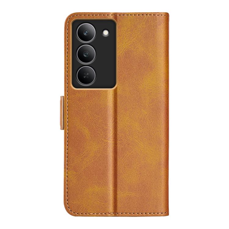 For Realme 14X 5G Dual-side Magnetic Buckle Horizontal Flip Leather Phone Case