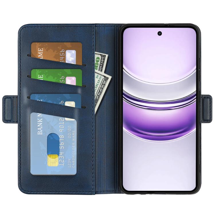 For Realme 14X 5G Dual-side Magnetic Buckle Horizontal Flip Leather Phone Case