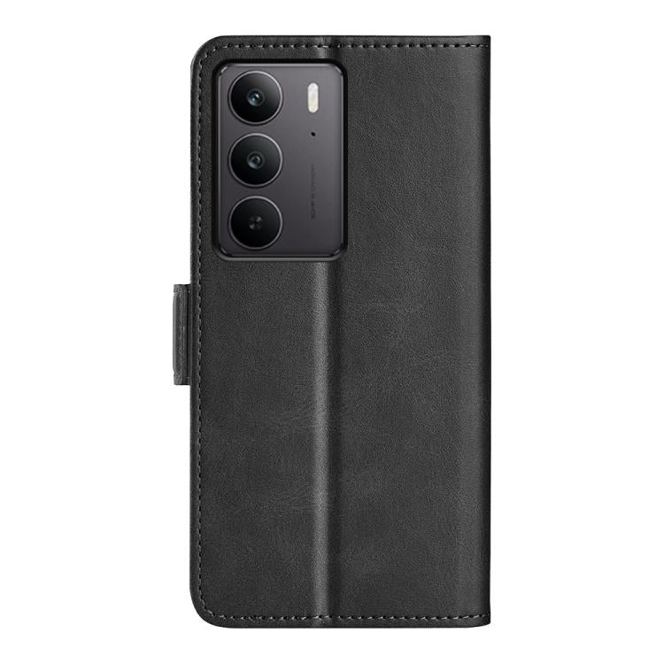 For Realme C75 Dual-side Magnetic Buckle Horizontal Flip Leather Phone Case