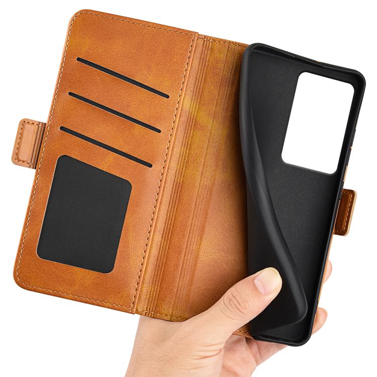 For Realme C75 Dual-side Magnetic Buckle Horizontal Flip Leather Phone Case