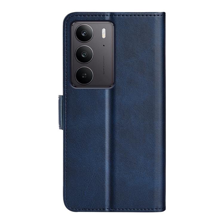 For Realme C75 Dual-side Magnetic Buckle Horizontal Flip Leather Phone Case