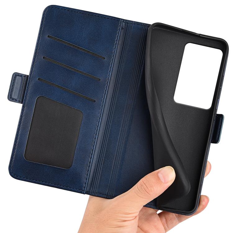 For Realme C75 Dual-side Magnetic Buckle Horizontal Flip Leather Phone Case