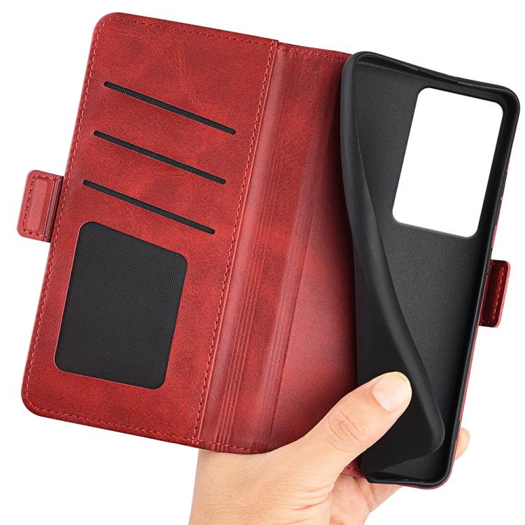 For Realme C75 Dual-side Magnetic Buckle Horizontal Flip Leather Phone Case