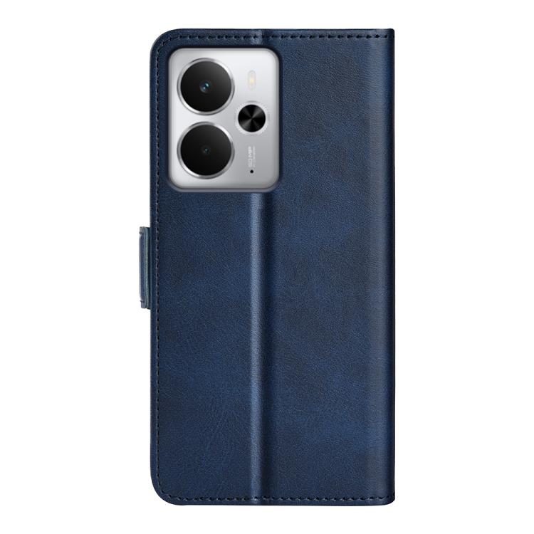 For Realme 14 5G Dual-side Magnetic Buckle Horizontal Flip Leather Phone Case