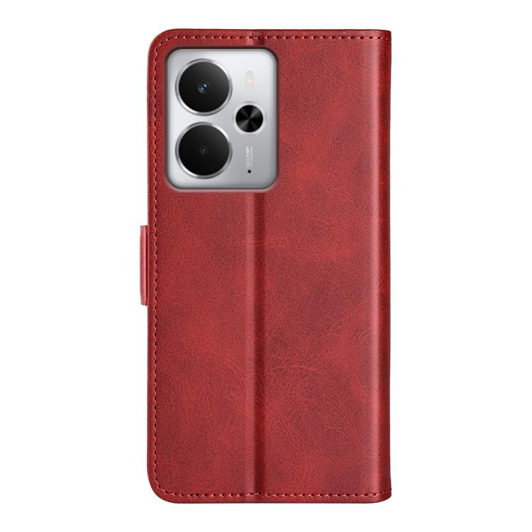 For Realme 14 5G Dual-side Magnetic Buckle Horizontal Flip Leather Phone Case