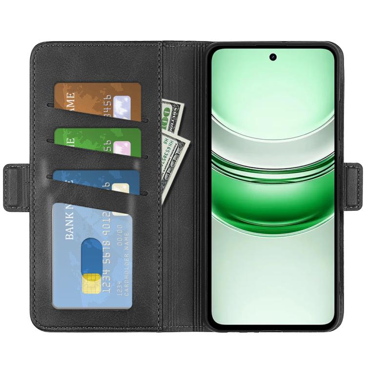 For Realme C71 4G Dual-side Magnetic Buckle Horizontal Flip Leather Phone Case