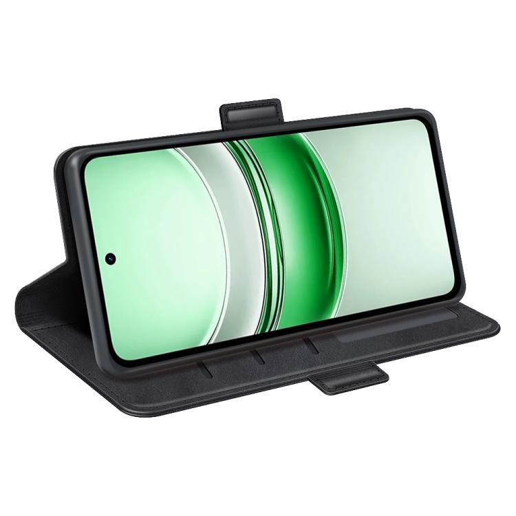 For Realme C71 4G Dual-side Magnetic Buckle Horizontal Flip Leather Phone Case