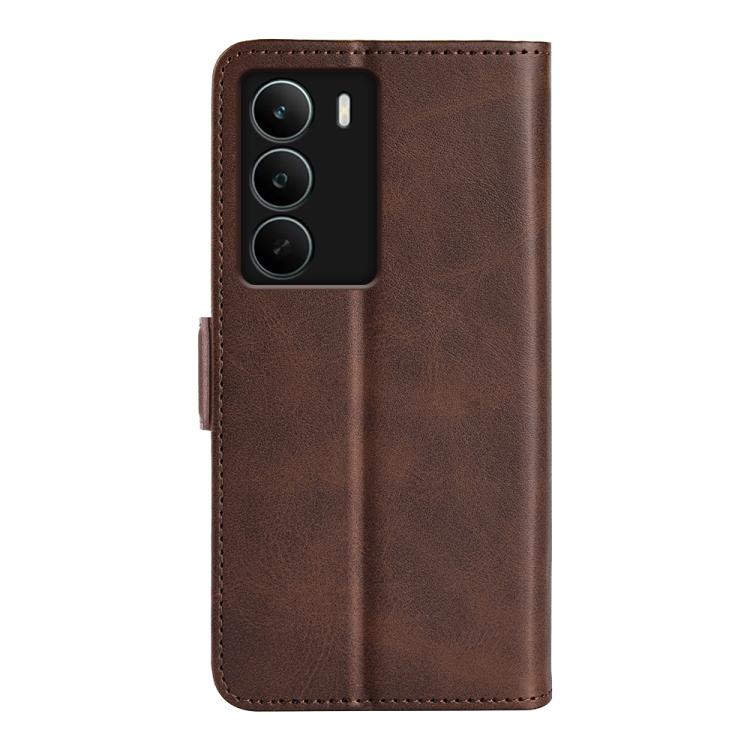 For Realme C71 4G Dual-side Magnetic Buckle Horizontal Flip Leather Phone Case