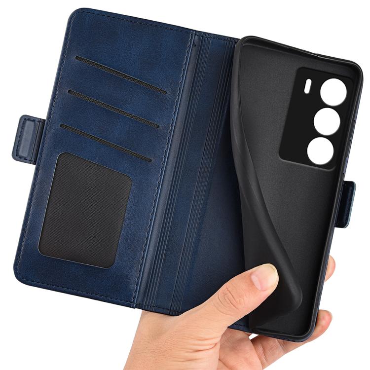 For Realme C71 4G Dual-side Magnetic Buckle Horizontal Flip Leather Phone Case