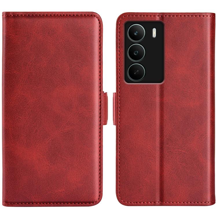 For Realme C71 4G Dual-side Magnetic Buckle Horizontal Flip Leather Phone Case