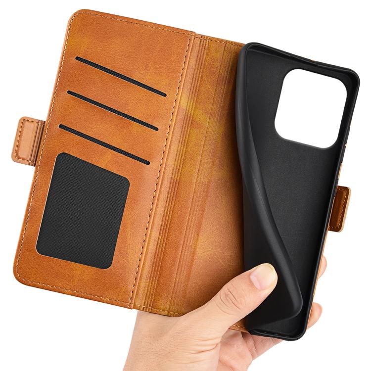 For Realme 15T Dual-side Magnetic Buckle Horizontal Flip Leather Phone Case