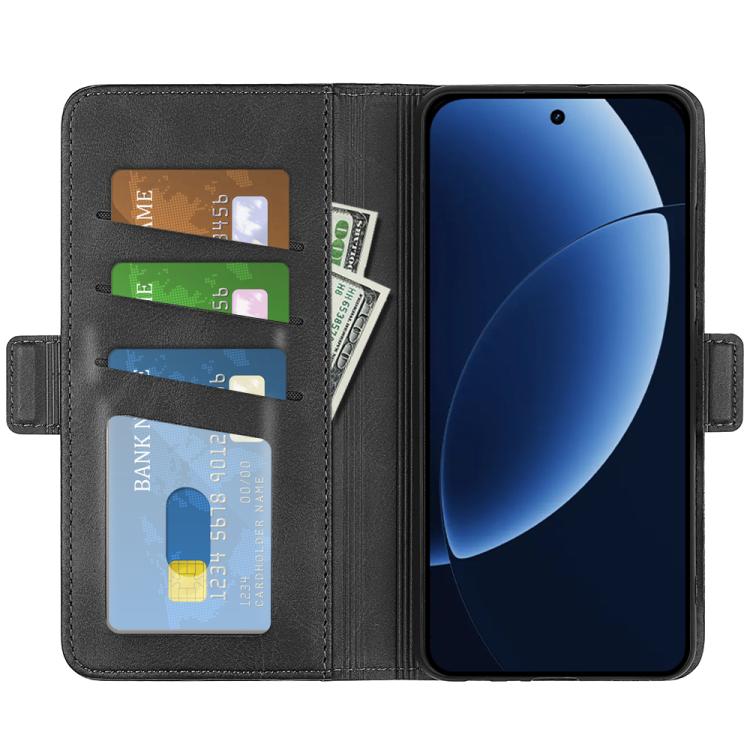 For Realme GT 8 Pro 5G Global Dual-side Magnetic Buckle Horizontal Flip Leather Phone Case