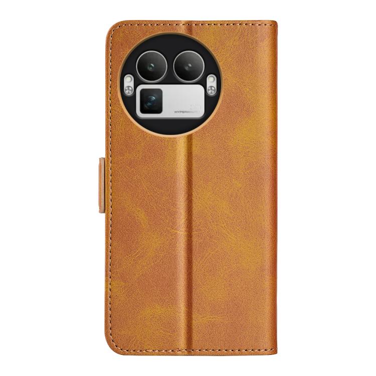 For Realme GT 8 Pro 5G Global Dual-side Magnetic Buckle Horizontal Flip Leather Phone Case