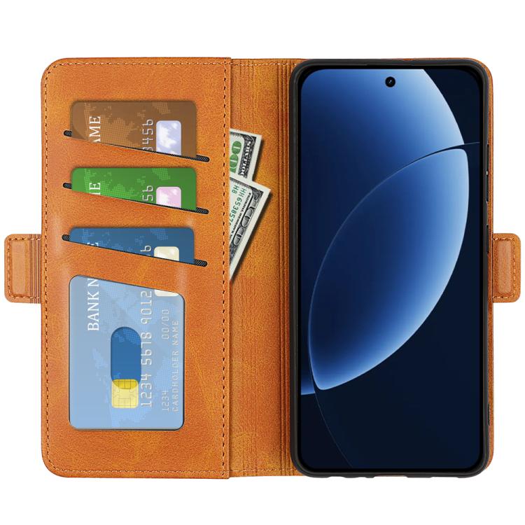 For Realme GT 8 Pro 5G Global Dual-side Magnetic Buckle Horizontal Flip Leather Phone Case