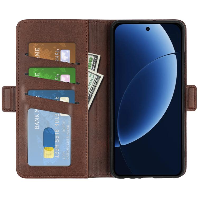 For Realme GT 8 Pro 5G Global Dual-side Magnetic Buckle Horizontal Flip Leather Phone Case