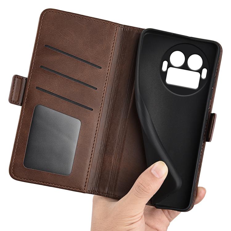 For Realme GT 8 Pro 5G Global Dual-side Magnetic Buckle Horizontal Flip Leather Phone Case