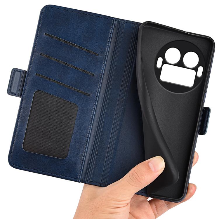 For Realme GT 8 Pro 5G Global Dual-side Magnetic Buckle Horizontal Flip Leather Phone Case
