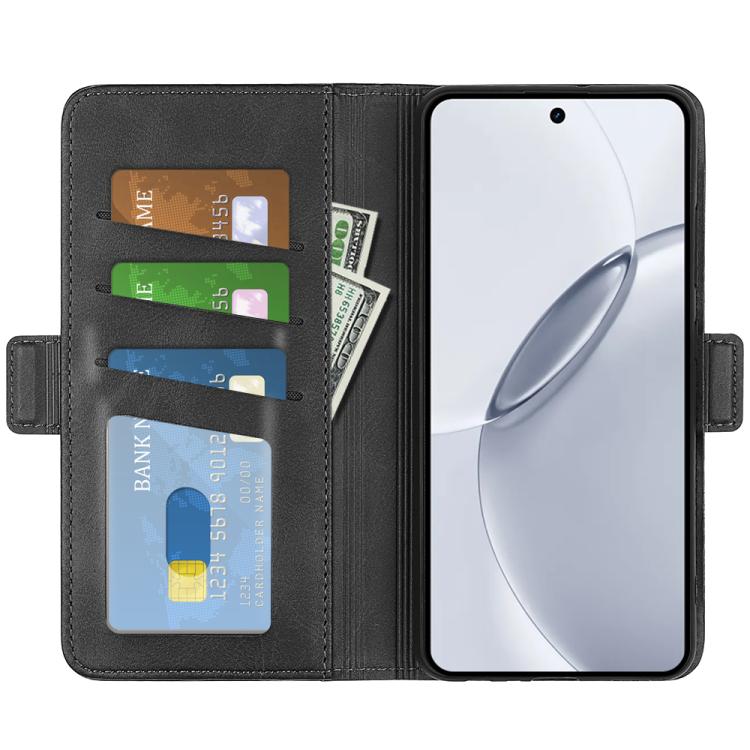 For Realme 16 Pro+ 5G Dual-side Magnetic Buckle Horizontal Flip Leather Phone Case