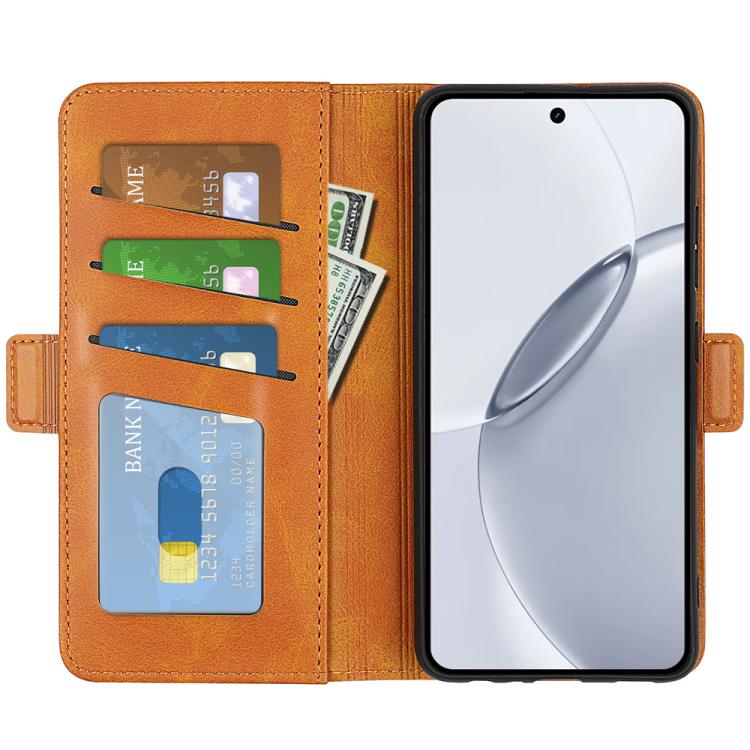 For Realme 16 Pro+ 5G Dual-side Magnetic Buckle Horizontal Flip Leather Phone Case