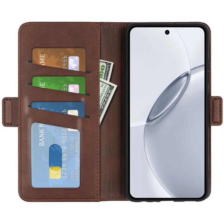 For Realme 16 Pro+ 5G Dual-side Magnetic Buckle Horizontal Flip Leather Phone Case