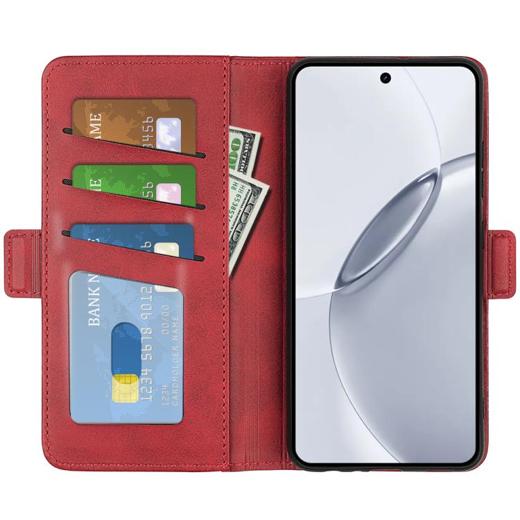 For Realme 16 Pro+ 5G Dual-side Magnetic Buckle Horizontal Flip Leather Phone Case