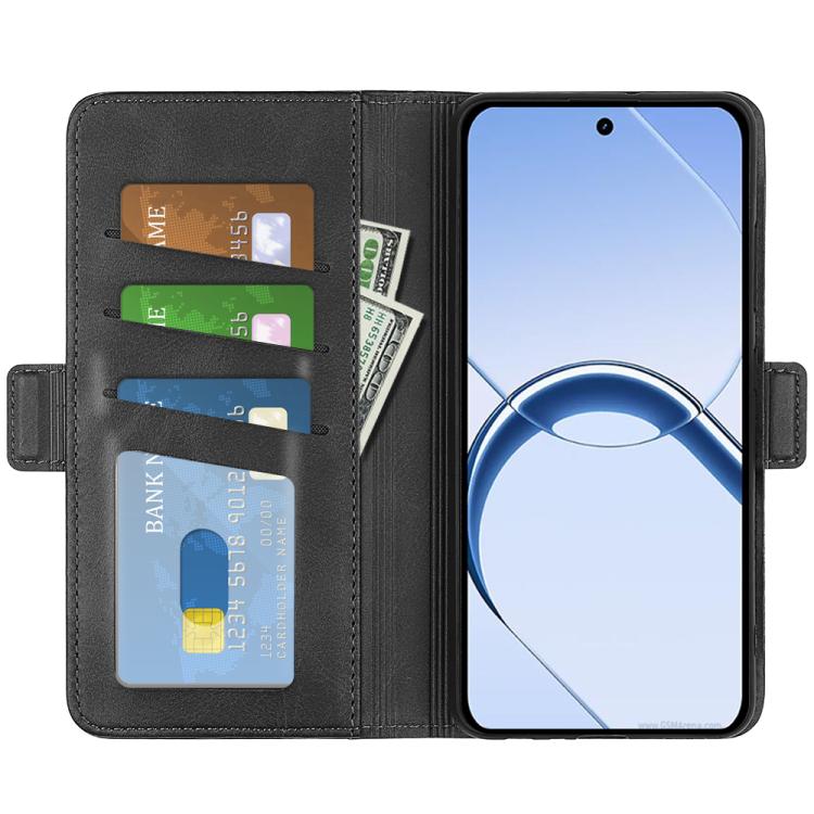 For Realme 16 5G Dual-side Magnetic Buckle Horizontal Flip Leather Phone Case