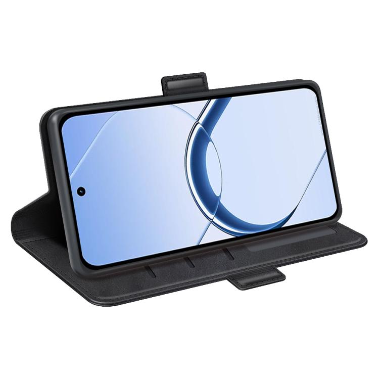 For Realme 16 5G Dual-side Magnetic Buckle Horizontal Flip Leather Phone Case