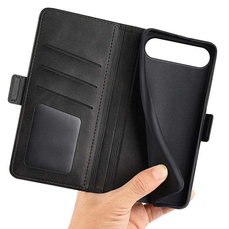 For Realme 16 5G Dual-side Magnetic Buckle Horizontal Flip Leather Phone Case
