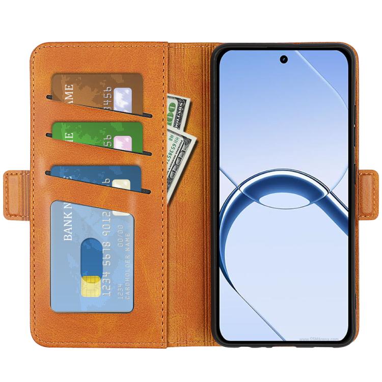 For Realme 16 5G Dual-side Magnetic Buckle Horizontal Flip Leather Phone Case