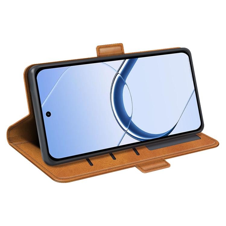 For Realme 16 5G Dual-side Magnetic Buckle Horizontal Flip Leather Phone Case