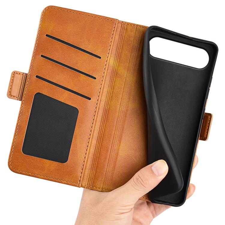 For Realme 16 5G Dual-side Magnetic Buckle Horizontal Flip Leather Phone Case