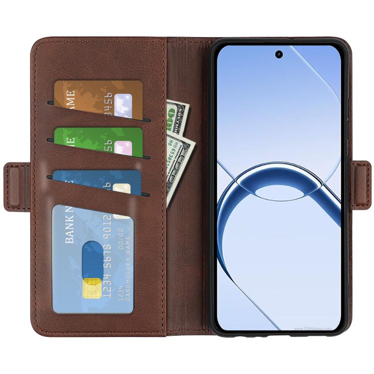 For Realme 16 5G Dual-side Magnetic Buckle Horizontal Flip Leather Phone Case