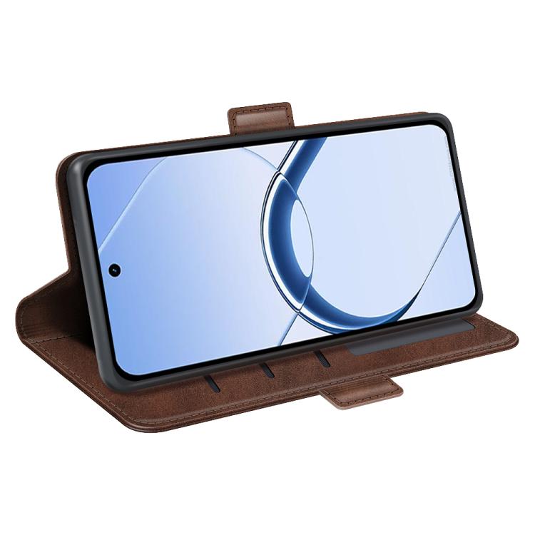 For Realme 16 5G Dual-side Magnetic Buckle Horizontal Flip Leather Phone Case