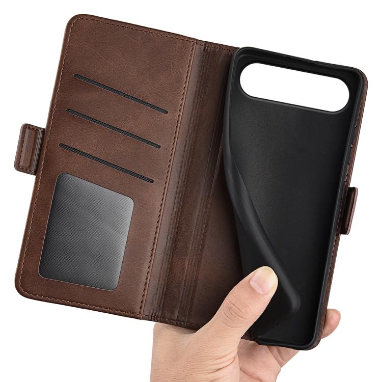 For Realme 16 5G Dual-side Magnetic Buckle Horizontal Flip Leather Phone Case