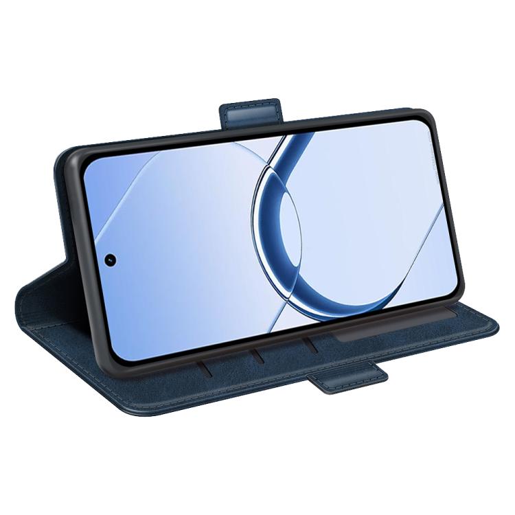For Realme 16 5G Dual-side Magnetic Buckle Horizontal Flip Leather Phone Case