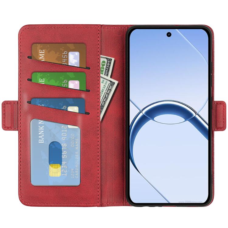 For Realme 16 5G Dual-side Magnetic Buckle Horizontal Flip Leather Phone Case