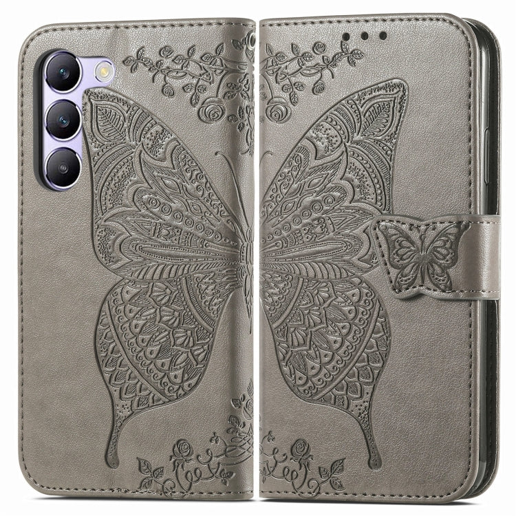 For vivo V40 SE Butterfly Love Flower Embossed Leather Phone Case