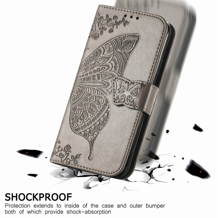 For Motorola Moto Edge 50 Fusion Butterfly Love Flower Embossed Leather Phone Case