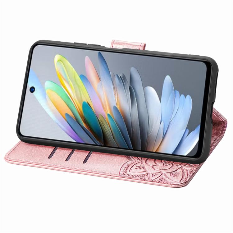 For Motorola Moto G Power 2025 Butterfly Love Flower Embossed Leather Phone Case