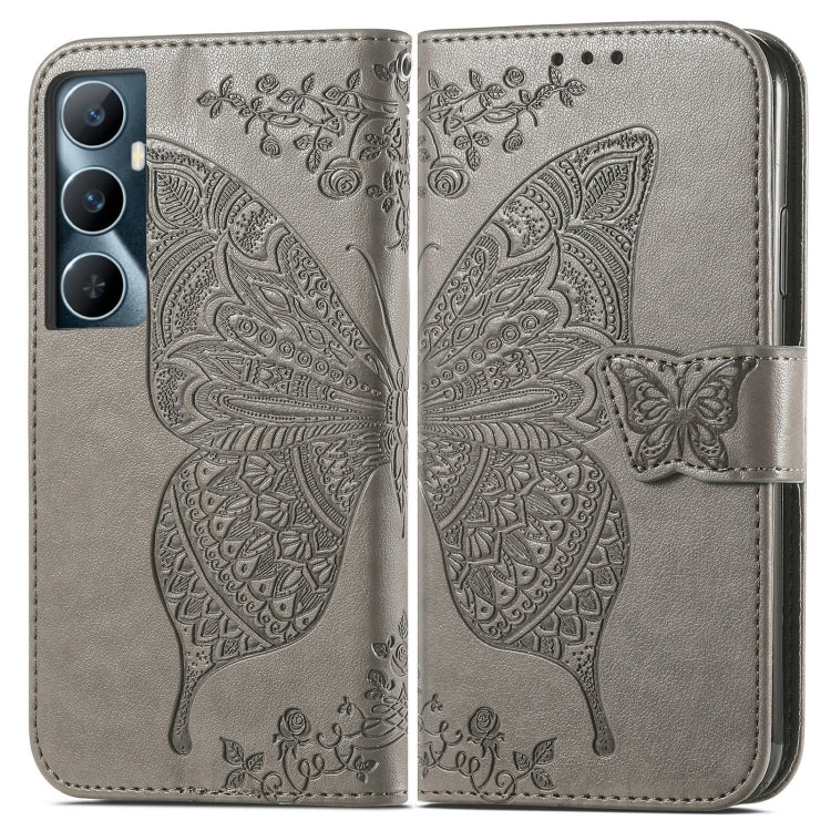 For Realme C65 Butterfly Love Flower Embossed Leather Phone Case