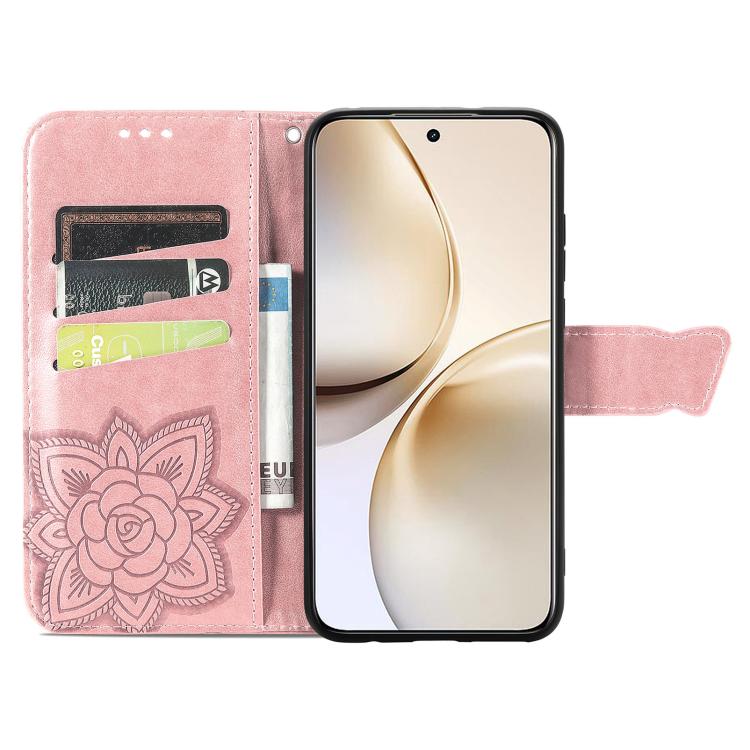 For Realme 14 Pro+ Butterfly Love Flower Embossed Leather Phone Case