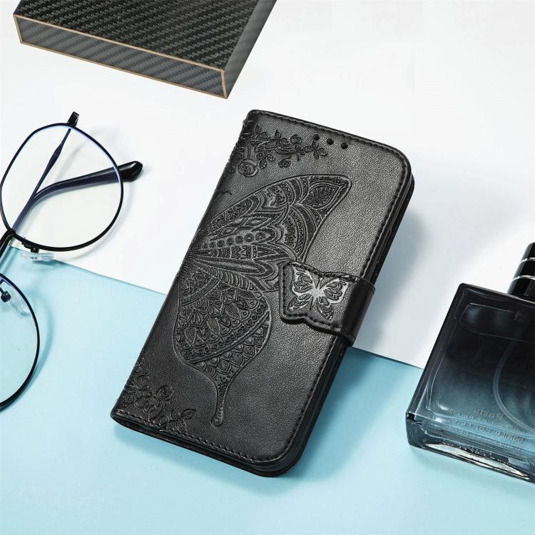 For Realme 14 Pro+ Butterfly Love Flower Embossed Leather Phone Case
