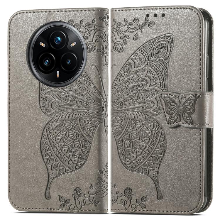 For Realme 14 Pro+ Butterfly Love Flower Embossed Leather Phone Case
