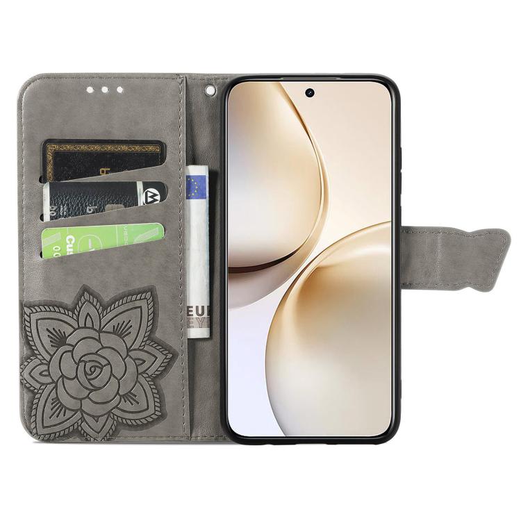 For Realme 14 Pro+ Butterfly Love Flower Embossed Leather Phone Case