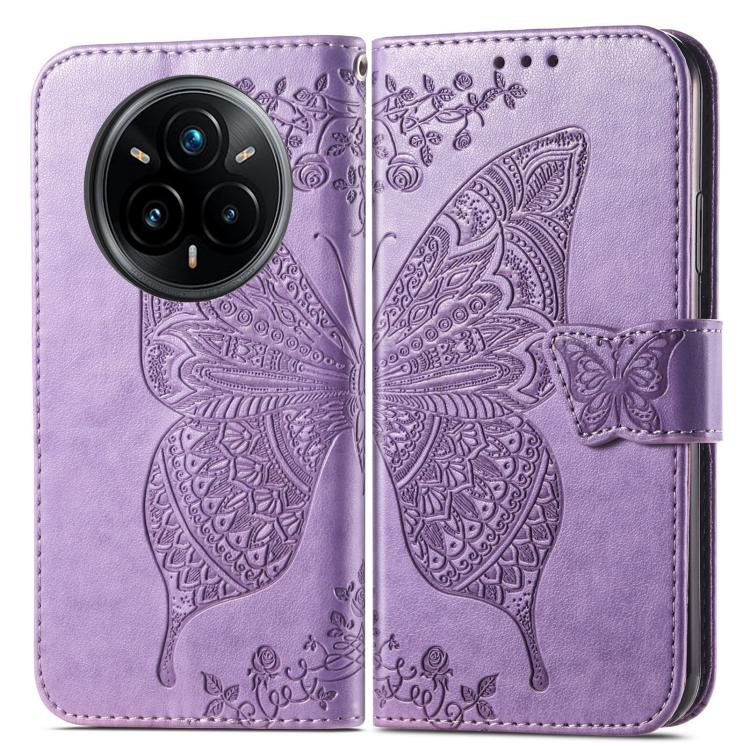 For Realme 14 Pro+ Butterfly Love Flower Embossed Leather Phone Case