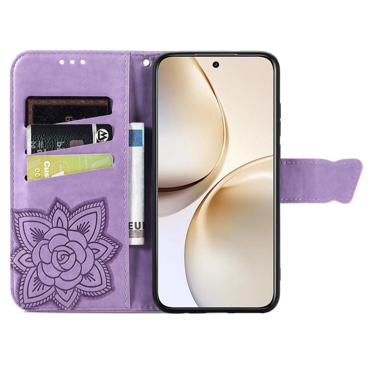 For Realme 14 Pro+ Butterfly Love Flower Embossed Leather Phone Case