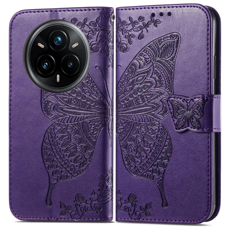 For Realme 14 Pro+ Butterfly Love Flower Embossed Leather Phone Case