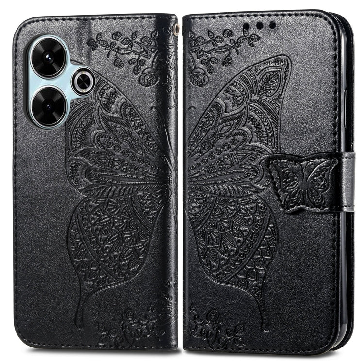 For Xiaomi Redmi 13 4G Butterfly Love Flower Embossed Leather Phone Case