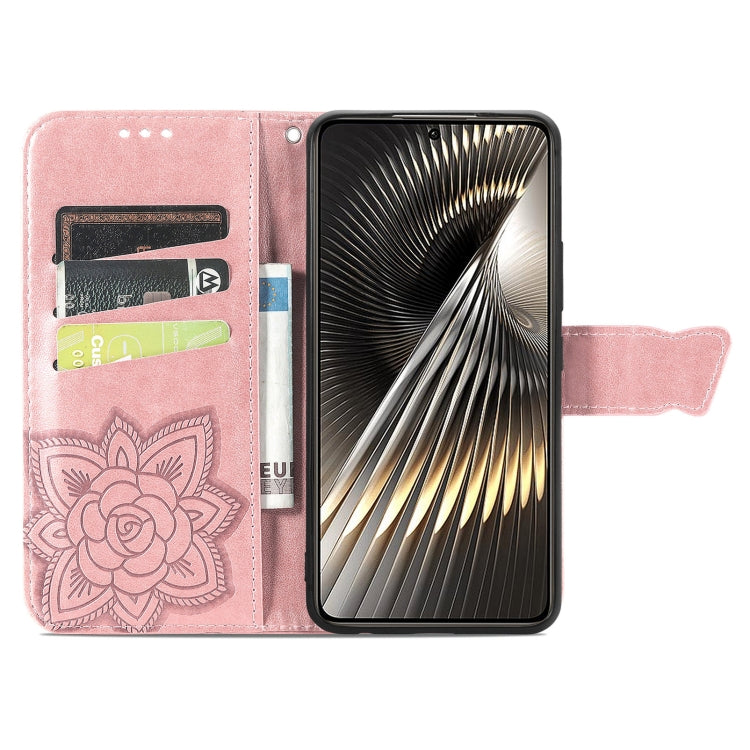 For Xiaomi Redmi Turbo 3 5G Butterfly Love Flower Embossed Leather Phone Case